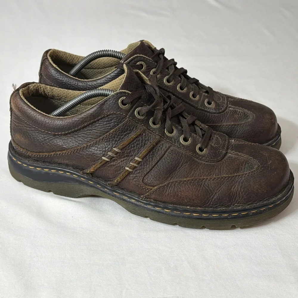 Docs Martens AW004 Grizzly Leather Chunky‎ Lace Up Oxfords Mens Size 12 Vtg Dr.